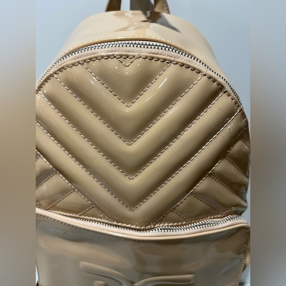 Tan  backpack patent leather Sam Edelman 12 high 8wide 5 deep main image 8